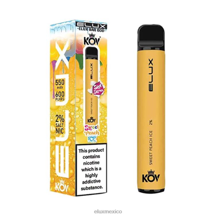 hielo de durazno dulce Elux Bar vape desechable serie dulce - ELUX vape price Mexico - ZVRTN108