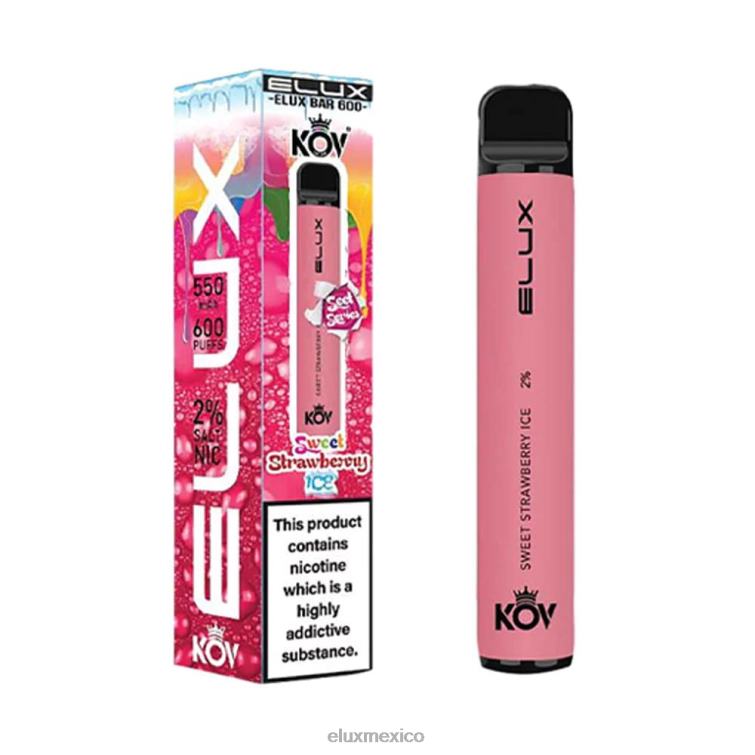 hielo dulce de fresa Elux Bar vape desechable serie dulce - Alux Mexico - ZVRTN110