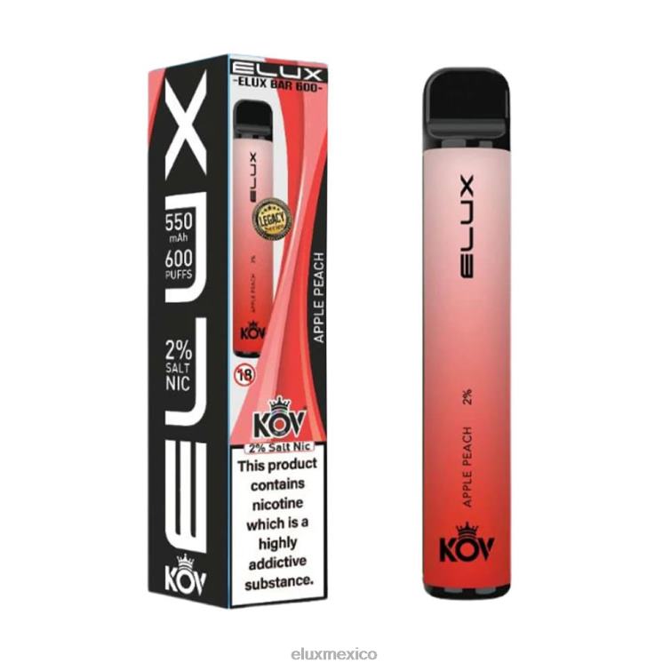 durazno manzana Elux Bar vape desechable serie Legacy - Alux vape Mexico - ZVRTN103