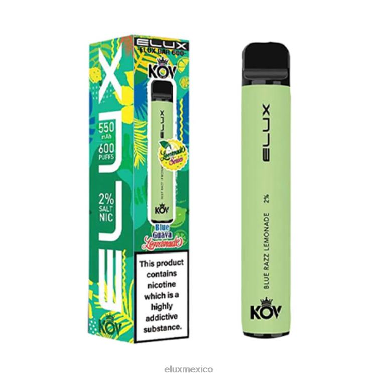 limonada azul razz Elux Bar vape desechable serie limonada - ELUX flavours Mexico - ZVRTN9