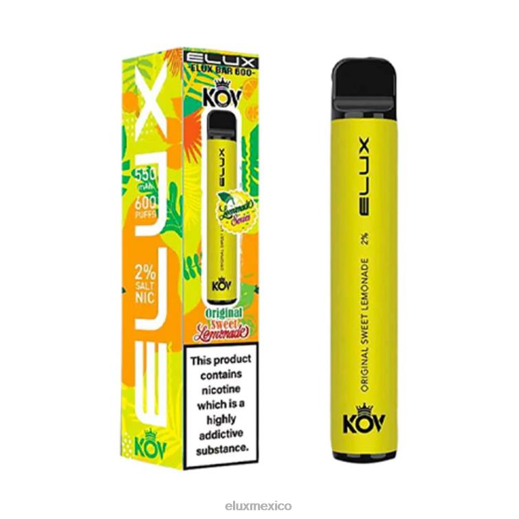 limonada dulce Elux Bar Lemonade Series vaporizador desechable original - ELUX vape price Mexico - ZVRTN8