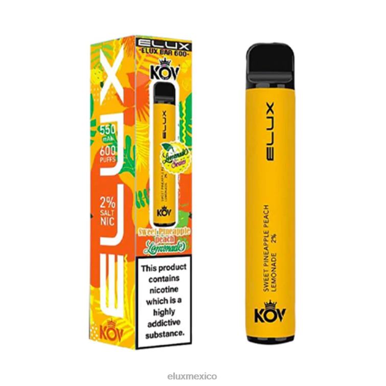 piña melocotón limonada dulce Elux Bar vape desechable serie limonada - ELUX vape price Mexico - ZVRTN78