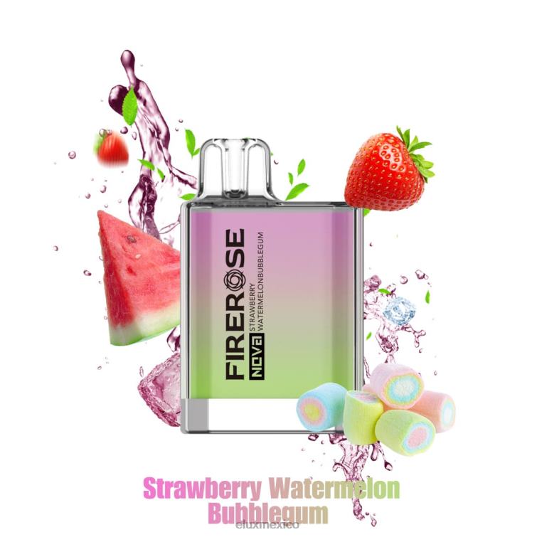 chicle de fresa sandía Elux Firerose Nova Vape disponible de 600 inhalaciones - ELUX vape near me - ZVRTN24