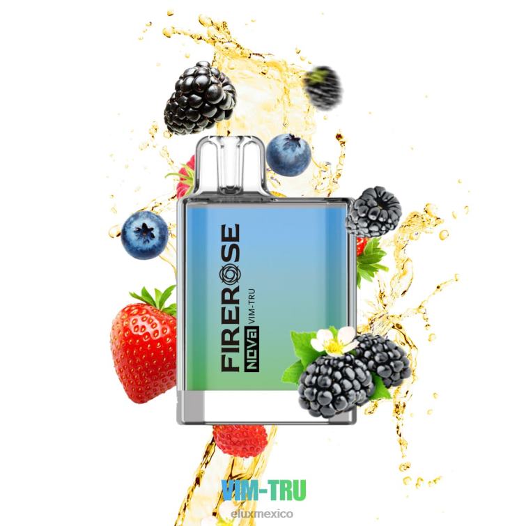 vim tru Elux Firerose Nova Vape disponible de 600 inhalaciones - ELUX flavours Mexico - ZVRTN19